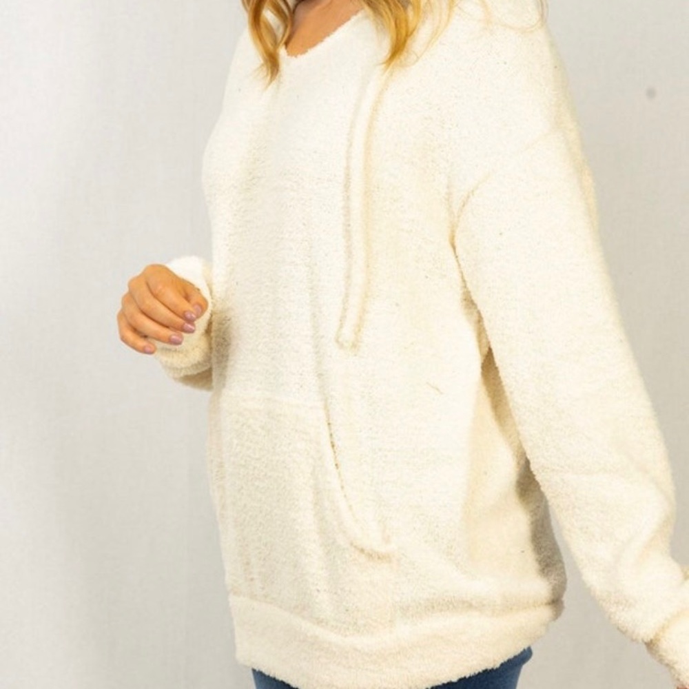 NWOT White Birch Ivory Soft Hoodie , size 2x